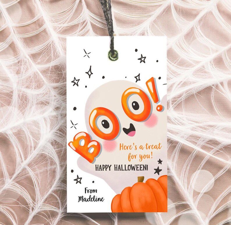 Halloween Gift Tags Free Printable - Free Template Halloween Gift Tags Canva Printable